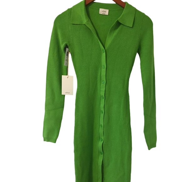 Aritzia Wilfred Cove Dress sweater dress in Cucamelon Green ( NWT ) - Picture 8 of 16